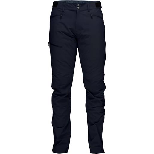 Norrona - pantaloni softshell - falketind flex1 pants m's caviar per uomo in softshell - taglia l, xl, m - nero