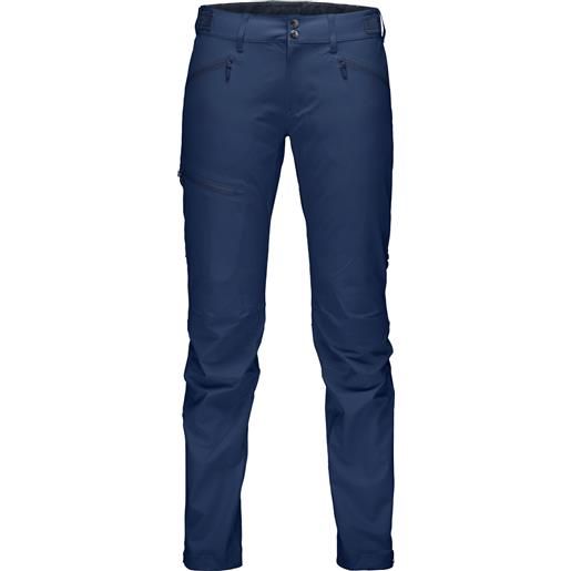 Norrona - pantaloni softshell - falketind flex1 pants w's indigo night per donne in softshell - taglia xs, s, m, l - blu navy