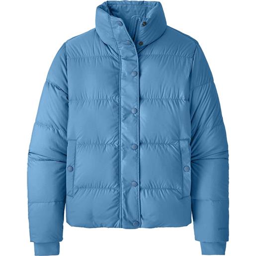 Patagonia - piumino caldo - w's silent down jkt blue bird per donne in poliestere riciclato - taglia xs, s, m, l