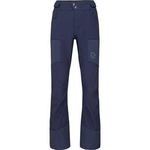Norrona - pantaloni tecnici da scialpinismo - lyngen hiloflex200 slim pants w's indigo night per donne - taglia xs, s, m, l - blu navy