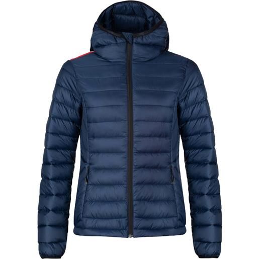 Rossignol - piumino sintetico - w rossi hood jkt dark navy per donne in pelle - taglia xs, s, m, l - blu navy