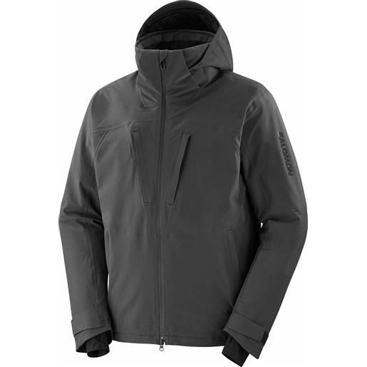 Salomon - giacca tecnica in prima. Loft® - highland jacket m deep black per uomo in pelle - taglia s, m, l - nero