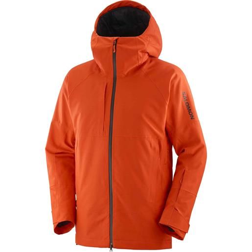 Salomon - giacca isolante in prima. Loft® - transfer puff jacket m fiery red per uomo - taglia s, m, l, xxl - rosso