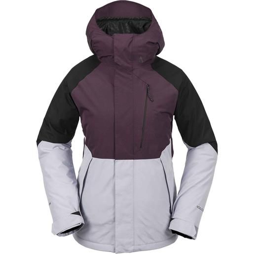 Volcom - giacca isolante da snowboard - v. Co aris ins gore jacket blackberry per donne - taglia xs, s, m - viola