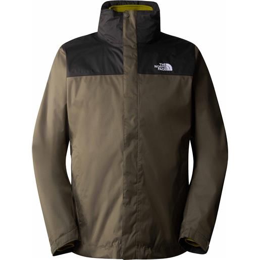 The North Face - giacca 3 in 1 - m evolve ii triclimate jacket new taupe green/sulphur moss per uomo - taglia s - kaki