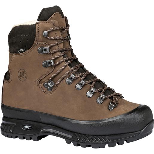 Hanwag - scarpe da trekking - alaska gtx erde/brown per uomo in pelle - taglia 8 uk, 8,5 uk, 9 uk, 9,5 uk, 10,5 uk - marrone