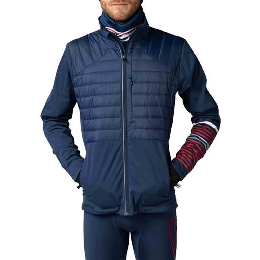 Rossignol - giacca da sci nordico - poursuite warm jkt dark navy per uomo - taglia s, m, l - blu navy