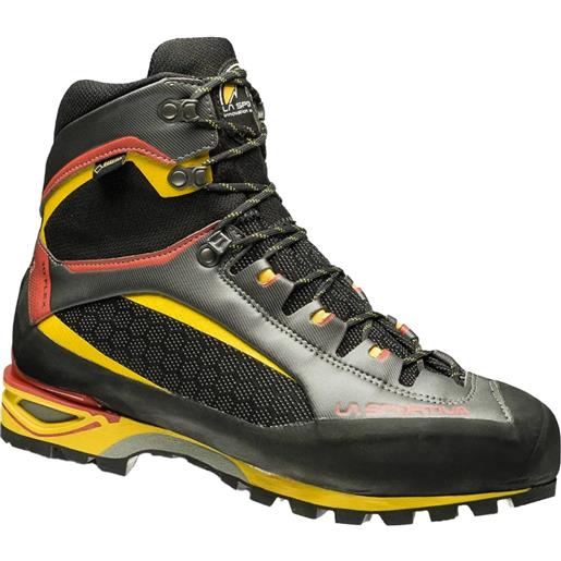 La Sportiva - scarpe da alpinismo uomo - trango tower gtx black yellow per uomo in nylon - taglia 41.5,42,42.5,43,43.5,44,44.5,45 - nero