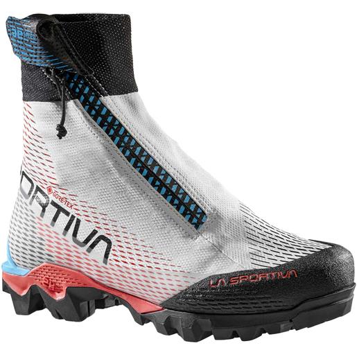 La Sportiva - scarponi da alpinismo - aequilibrium speed woman gtx white/hibiscus per donne in pelle - taglia 38,38.5,39,40,40.5,37.5 - grigio