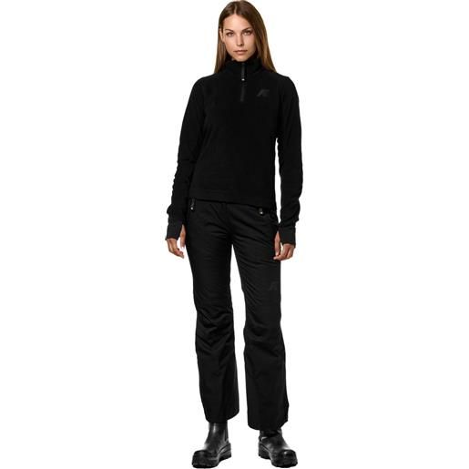 K-Way - pantaloni da sci in primaloft® - bonneval black pure per donne in pelle - taglia xs, s, m, l - nero