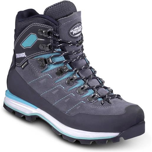 Meindl - scarpe da trekking - air revolution 4.4 lady antracite/ turchese per donne - taglia 3,5 uk, 4 uk, 4,5 uk, 5 uk, 5,5 uk, 6 uk, 6,5 uk, 7 uk - grigio