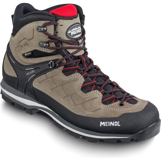 Meindl - scarpe da trekking - litepeak gtx nature/rouge per uomo - taglia 7 uk, 9 uk, 10 uk, 11 uk - grigio