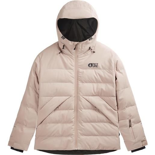 Picture Organic Clothing - giacca da sci impermeabile e traspirante - lement jkt shadow gray per donne in nylon - taglia l - rosa