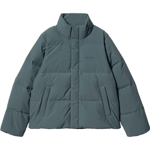 Carhartt - piumino - w' yanie jacket ore / black per donne in nylon - taglia s, m, l - blu navy