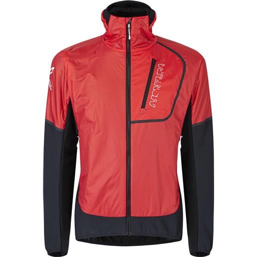 Montura - giacca isolante - insight plus hybrid jacket power red per uomo - taglia l, xl - rosso