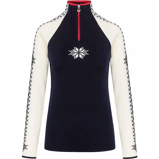 Dale of Norway - maglione in lana merino - geilo w sweater navy / off white / raspberry per donne - taglia m, l - nero