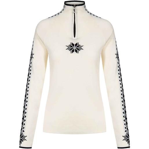 Dale of Norway - maglione in lana merino - geilo w sweater off white black per donne - taglia xs, l - bianco