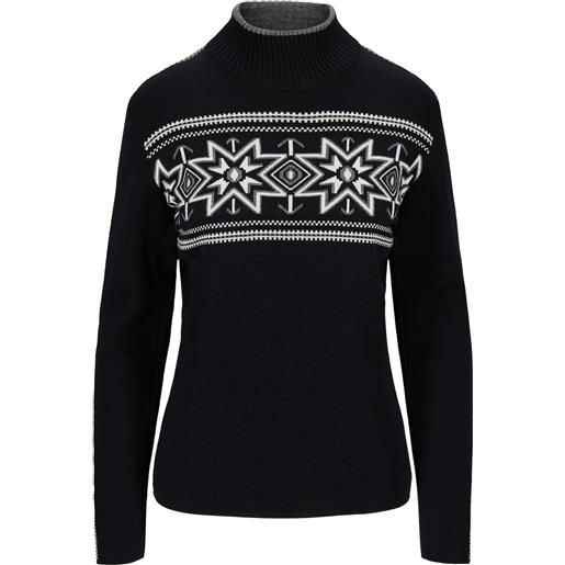 Dale of Norway - maglione con zip in lana merino - tindefjell sweater w black per donne - taglia m, l, xl - nero