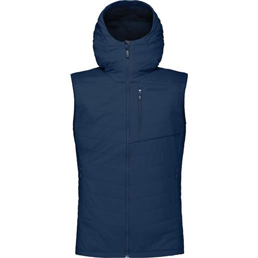 Norrona - giacca di pile leggera e traspirante senza maniche - lyngen alpha90 vest m's indigo night per uomo - taglia s, m, l, xl - blu navy
