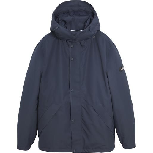 Aigle - giacca con cappuccio ultra caldo - giacca corta impermeabile 2l con cappuccio amovible empire per uomo - taglia s, m, l, xl - blu navy
