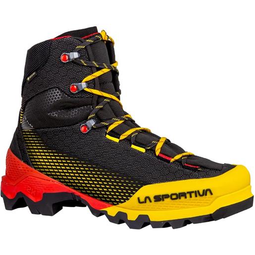 La Sportiva - scarponi da alpinismo - aequilibrium st gtx black/yellow per uomo in nylon - taglia 41,41.5,42,42.5,43,43.5,44,44.5,45,45.5,46,46.5,47,47.5 - nero