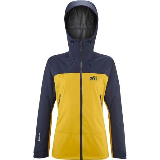 Millet - giacca da alpinismo - kamet gtx jkt w safran saphir per donne - taglia xs - giallo