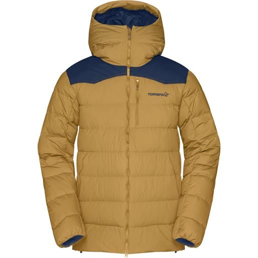 Norrona - piumino da sci in piuma naturale - tamok down750 jacket m's camelflage per uomo in pelle - taglia s, m, l, xl - giallo