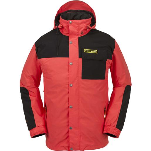 Volcom - giacca da snowboard - longo gore-tex jacket orange per uomo - taglia s - arancione