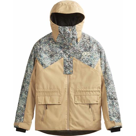 Picture Organic Clothing - giacca da sci impermeabile e traspirante - sany jkt tannin per donne - taglia s, m, l - beige