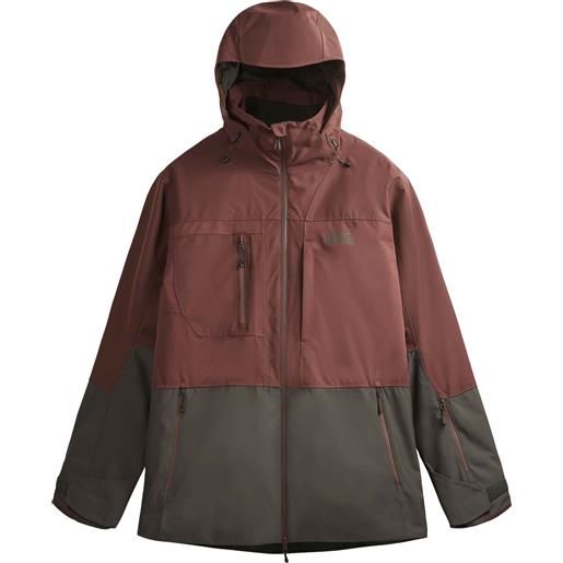 Picture Organic Clothing - giacca da sci - track jkt andorra-raven grey per uomo - taglia xs, s - rosso