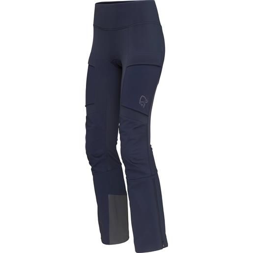 Norrona - pantaloni tecnici - lyngen equaliser stretch tights w's indigo night per donne - taglia xs, s, m, l - blu navy