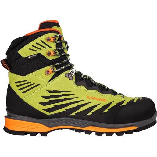Lowa - scarpe da alpinismo - alpine evo gtx lime / flame per uomo - taglia 8 uk, 8,5 uk, 9 uk, 9,5 uk, 10 uk - giallo