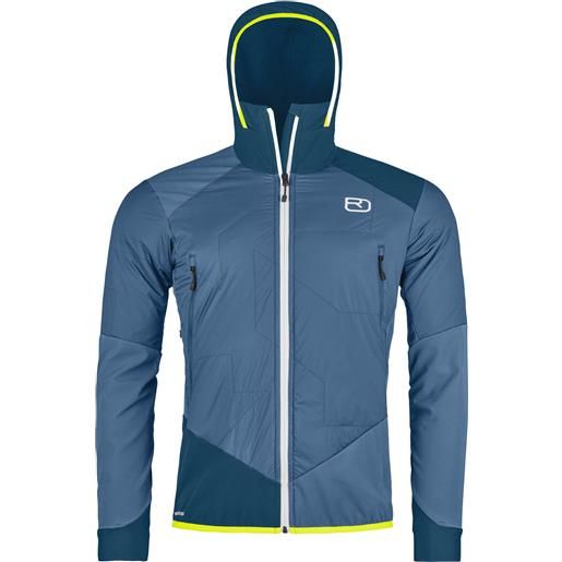 Ortovox - giacca da scialpinismo - sw col becchei hybrid jkt m mountain blue per uomo in pelle - taglia m, xl