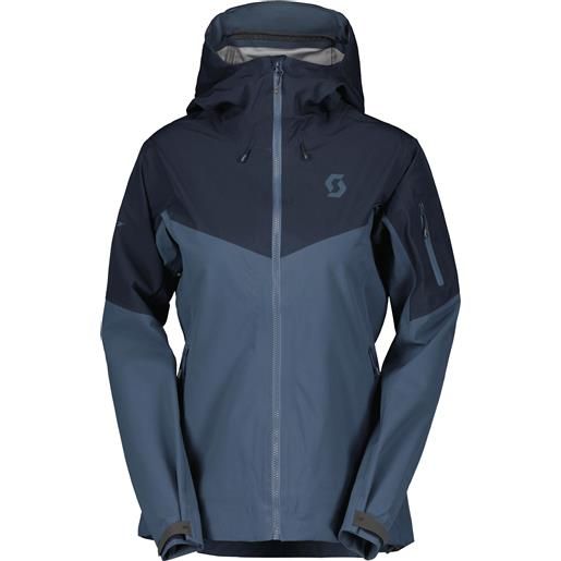 Scott - giacca protettiva - jacket w's explorair 3l dark blueetal blue per donne in pelle - taglia xs, s