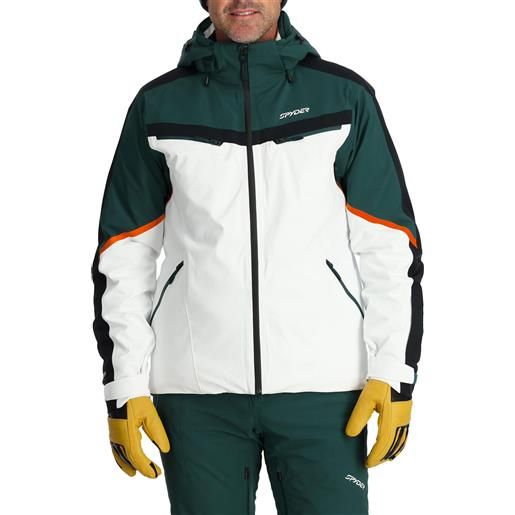 Spyder - giacca isolante da sci - monterosa gtx jacket white per uomo - taglia s, l, xl - bianco