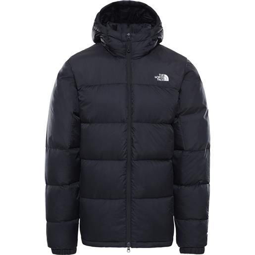 The North Face - piumino - m diablo down hoodie tnf black/tnf black per uomo in pelle - taglia s, m, l, xl - nero