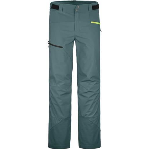Ortovox - pantaloni da freeride - mesola pants m arctic grey per uomo - taglia l, xl - verde