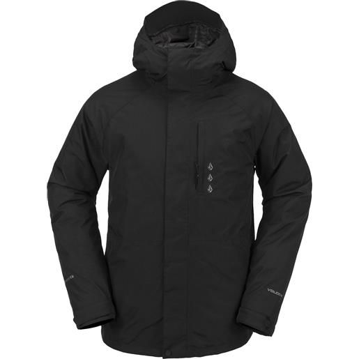 Volcom - giacca da snowboard isolante - dua ins gore jacket black per uomo - taglia m, l, xl - nero