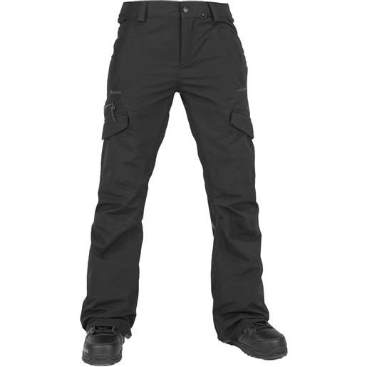 Volcom - pantaloni impermeabili - aston gore-tex pant black per donne in pelle - taglia xs, m - nero