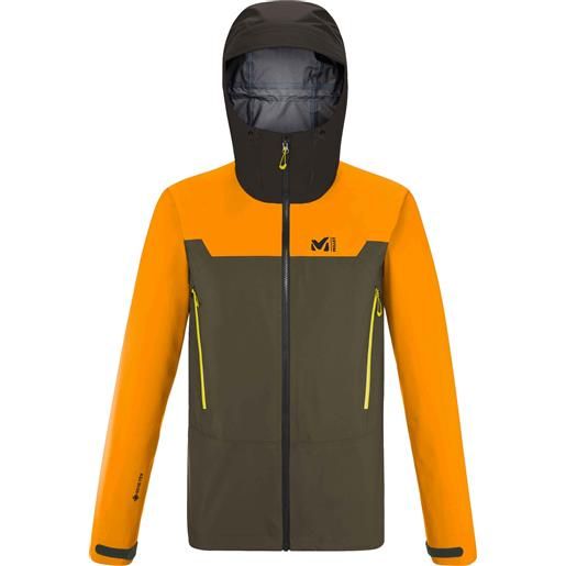 Millet - giacca di protezione impermeabile - kamet light gjm ivy maracuja per uomo - taglia xl - arancione