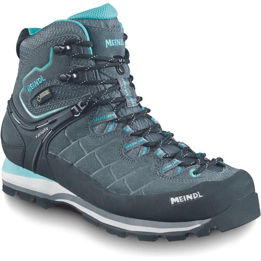 Meindl - scarpe da trekking - litepeak lady gtx antracite/turchese per donne - taglia 3,5 uk, 4 uk, 4,5 uk, 5 uk, 6 uk, 6,5 uk, 7,5 uk, 8 uk - grigio