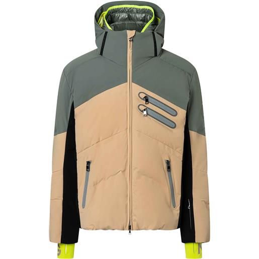 Bogner - giacca da sci in piuma d'oca - amon-d slate green per uomo in pelle - taglia 48 fr, 50 fr, 52 fr - verde