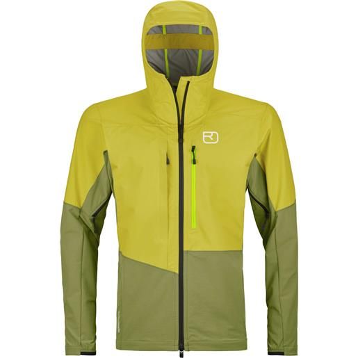 Ortovox - giacca da freeride - mesola jacket m dirty daisy per uomo in softshell - taglia s, m, l - verde