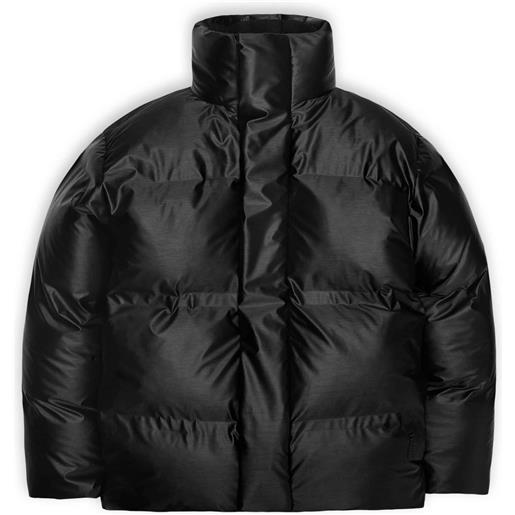 Rains - piumino impermeabile - bator puffer jacket black per uomo - taglia s, m, l, xl - nero