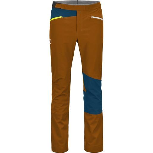 Ortovox - pantaloni da scialpinismo - col becchei pants m sly fox per uomo - taglia s, xl - marrone