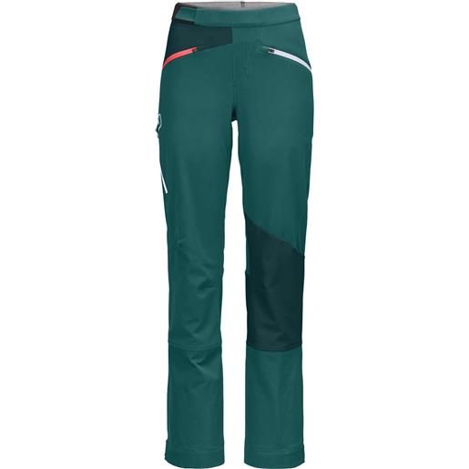 Ortovox - pantaloni da scialpinismo - col becchei pants w pacific green per donne - taglia m - blu
