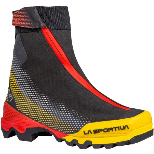 La Sportiva - scarponi da alpinismo - aequilibrium top gtx black/yellow per uomo in pelle - taglia 41,41.5,42,42.5,43,43.5,44,44.5,45,45.5,46 - nero