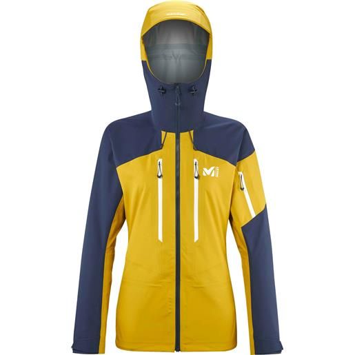 Millet - giacca da scialpinismo - m white 3l jkt w safran saphir per donne - taglia xs, s, m, l - giallo