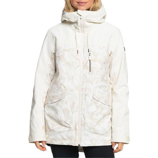 Roxy - giacca da sci in prima. Loft® - stated snow jacket egret glow per donne - taglia xs, s, l - beige