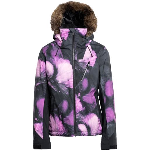 Roxy - giacca tecnica isolante - jet ski premium snow jacket true black pansy pansy per donne in pelle - taglia xs - nero